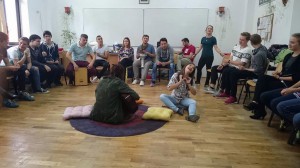 Az Osonó Színházműhely előadása iskolánkban, 2017. szeptember 28-án
