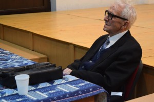 XIV. Alma Mater Véndiák-találkozó – A 96 éves Karczagi Sándor, ny. ref. lelkipásztor, iskolánk legidősebb véndiákja  