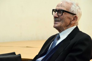 XIV. Alma Mater Véndiák-találkozó – A 96 éves Karczagi Sándor, ny. ref. lelkipásztor, iskolánk legidősebb véndiákja  