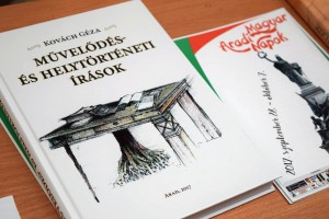 Könyvbemutató: Kovách Géza – Művelődés- és helytörténeti írások