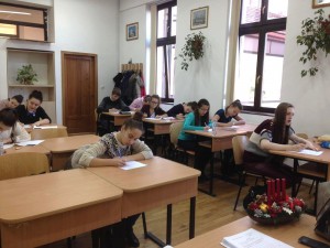 Az Implom József helyesírási verseny megyei szakasza a Csiky Gergely Főgimnáziumban, 2018. január 20-án