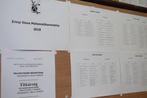 Képek a 2018-as Zrínyi Ilona Matematikaversenyről