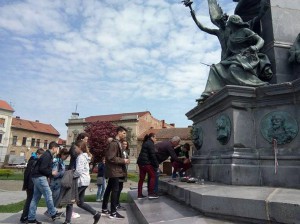 Hódmezővásárhelyi hetedikesek Aradon, a Határtalanul program keretében