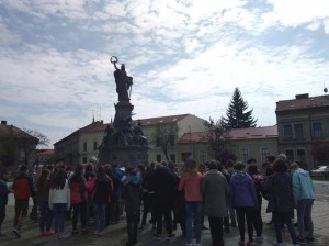 Hódmezővásárhelyi hetedikesek Aradon, a Határtalanul program keretében