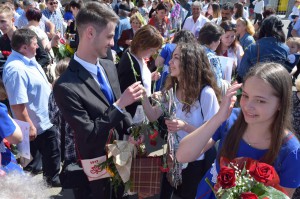 A végzősök ballagása 2017. május 26-án