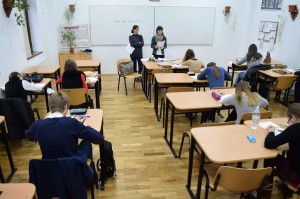 Az Implom József Helyesírási Verseny megyei szakasza a Csiky Gergely Főgimnáziumban, 2017. január 14-én 