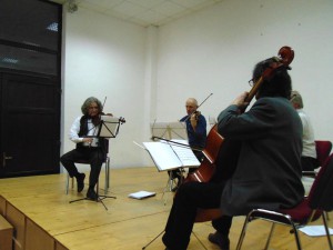 Zenével a gyermekekért –a Vox Angelicus vonósnégyes jótékonysági koncertje iskolánkban
