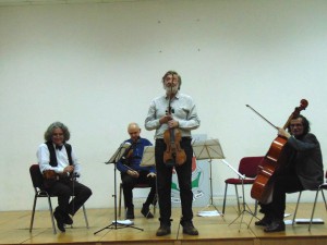 Zenével a gyermekekért –a Vox Angelicus vonósnégyes jótékonysági koncertje iskolánkban